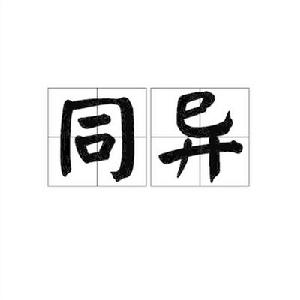 同異[詞語解釋]