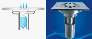 水封式地漏排水示意圖