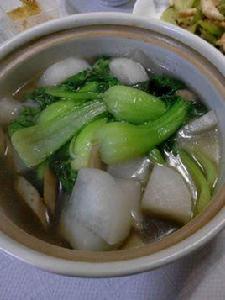 青菜鯽魚湯