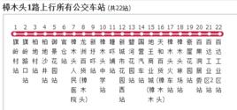 樟木頭公交1路