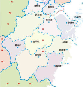 浙江省地圖