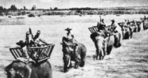 （圖）英帕爾作戰日軍的泰軍大象運輸部隊