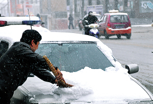 （圖）冷空氣造成降雪