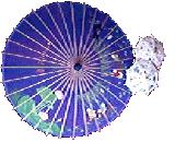 竹骨綢傘