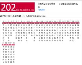 濟南公交202路工作日高峰車路