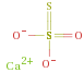 硫代硫酸鈣 分子結構