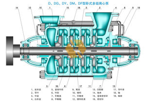 臥式多級泵結構圖