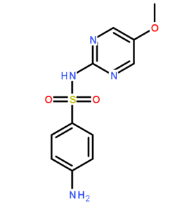 磺胺對甲氧嘧啶分子結構圖