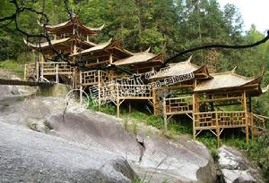 仙人洞竹木建築