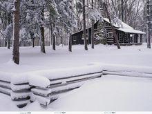 冰天雪地的景致