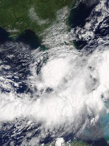 熱帶風暴艾米麗 衛星雲圖
