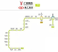 廣州捷運廣佛線線路圖