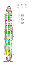 寬體客機機艙示意圖