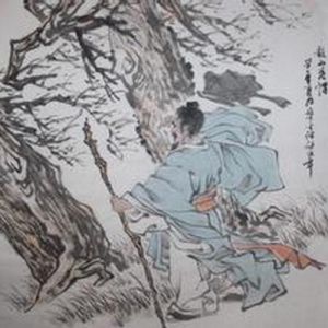 龍山落帽圖