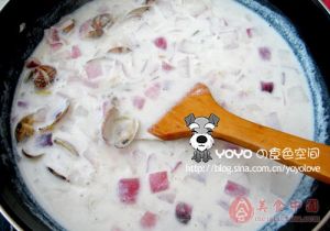 白酒蛤蜊奶油濃湯