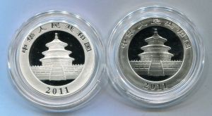2011年版中國熊貓普制銀幣（2011版）