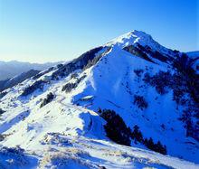 台灣“雪鄉”合歡山冬季的雪景