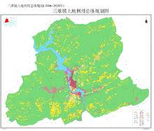 三堆鎮行政區域暨土地利用規劃圖