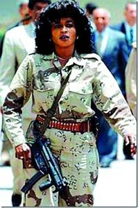 卡扎菲身邊有一支女性護衛隊效忠於他