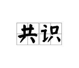 共識[詞語釋義]