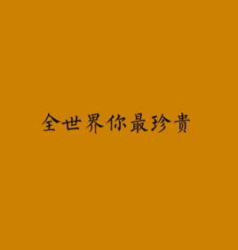 全世界你最珍貴[木日葵連載的小說]