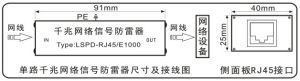 網路防雷器安裝圖