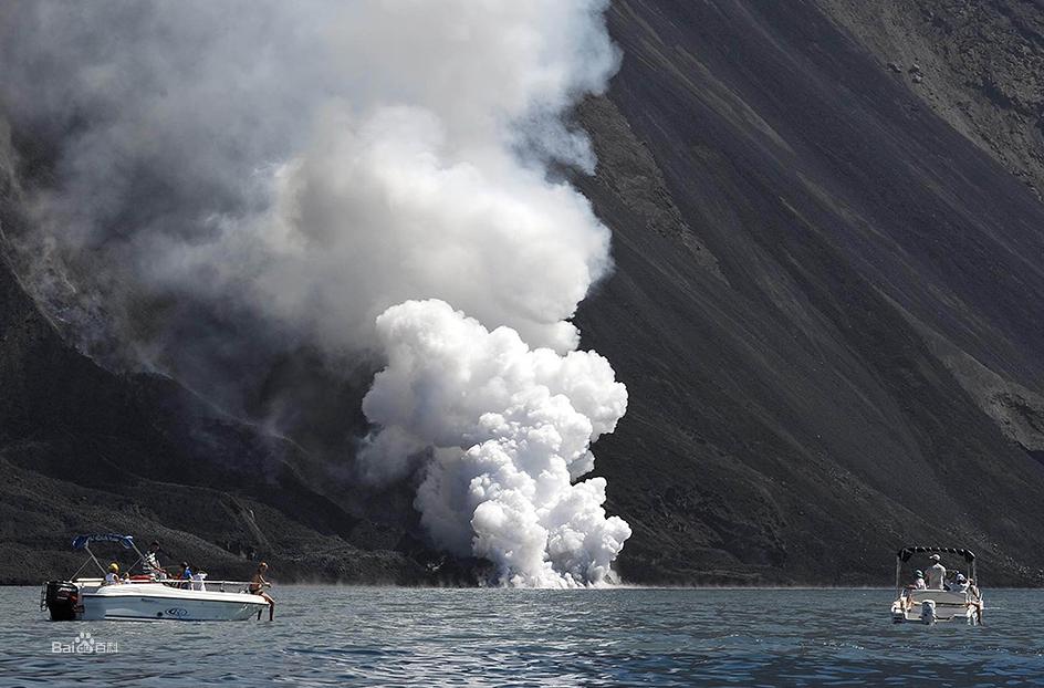 斯特龍博利火山景觀