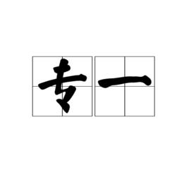 專一[漢語詞語]