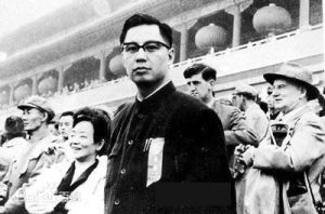 曾昭科於1962年在天安門城樓參加國慶活動