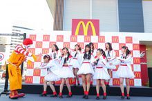 マクドナルド新潟萬代店に登場したNGT48