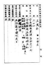 王萬齡進入黃埔軍校時所寫的入學調查表