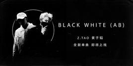 black white