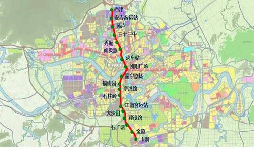 2號線線路走向及車站設定