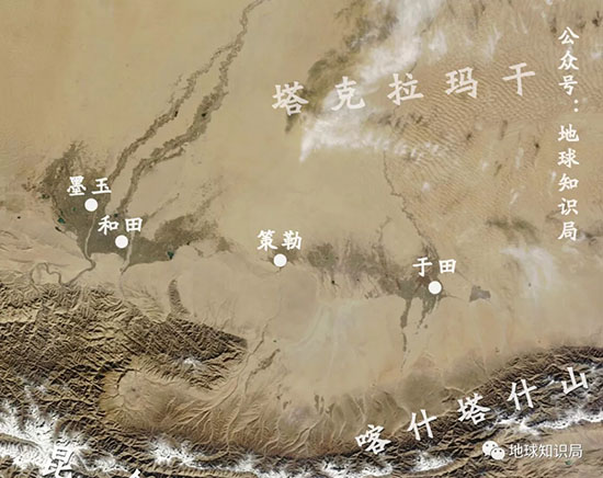 藏北高原上的湖、錯與庫勒 (顏色做了一定區分)