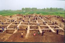 尉遲寺遺址發掘現場