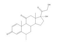 甲基潑尼松結構式