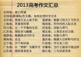 2013湖北卷高考作文題