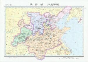 五代十國-梁、晉、岐、盧龍等鎮（公元908）