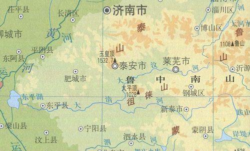 大汶河（大清河）位置及走向