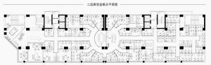 中鼎誠AirS&S服務式辦公室聚寶盆設計平面圖