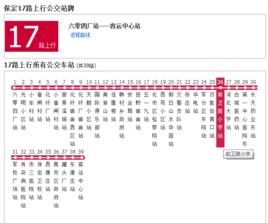 保定公交17路