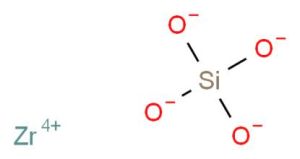 矽酸鋯分子結構圖