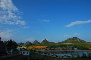 對門山村的風景，