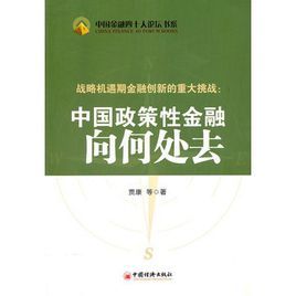 戰略機遇期金融創新的重大挑戰：中國政策性金融向何處去