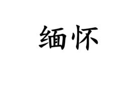 緬懷[漢語詞語]