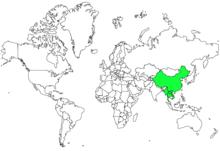 赤尾噪鶥地理分布