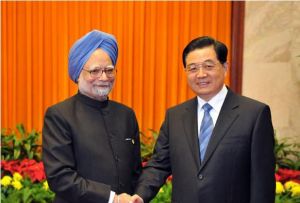 （圖）胡錦濤會見印度總理辛格