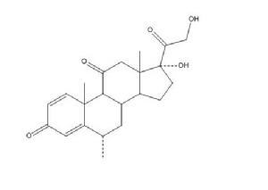 甲基潑尼松結構式