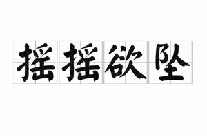 搖搖欲墜[四字詞語]