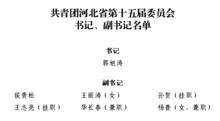 共青團河北省第十五次代表大會